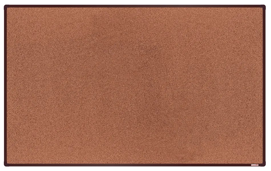 Korková nástenka boardOK v hliníkovom ráme, 2000 x 1200 mm, hnedý rám