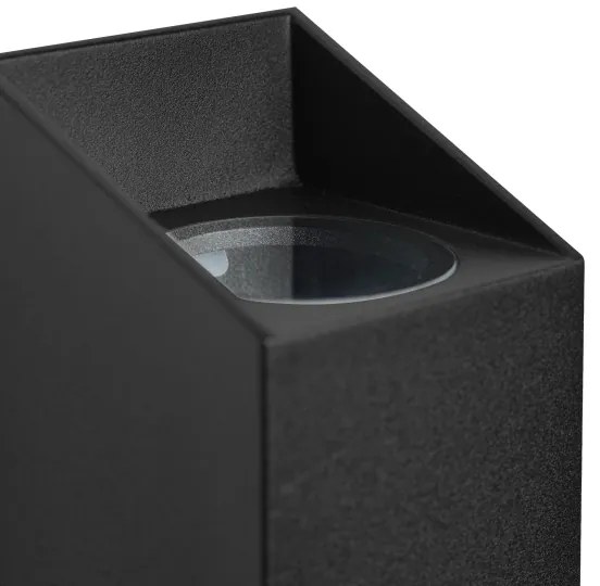 Nordlux - Vonkajšie nástenné svietidlo NICO 2xGU10/35W/230V IP54 čierna