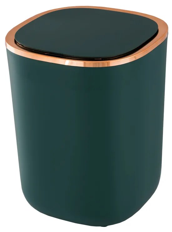 Gamma Gamma, automatický odpadkový kôš 12L, zelená-ružové zlato, GMA-KS-Z