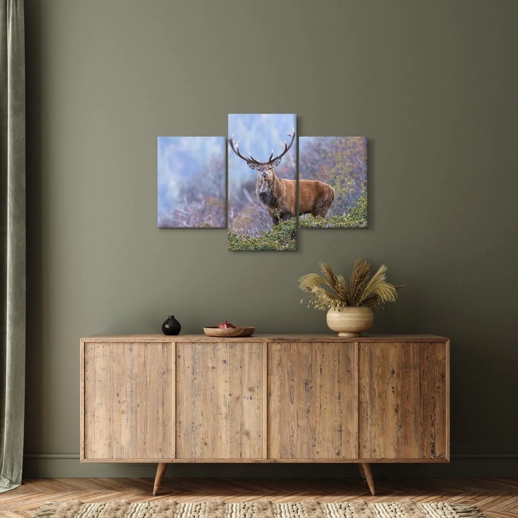 Obraz - Jeleň v krajine (90x60 cm)