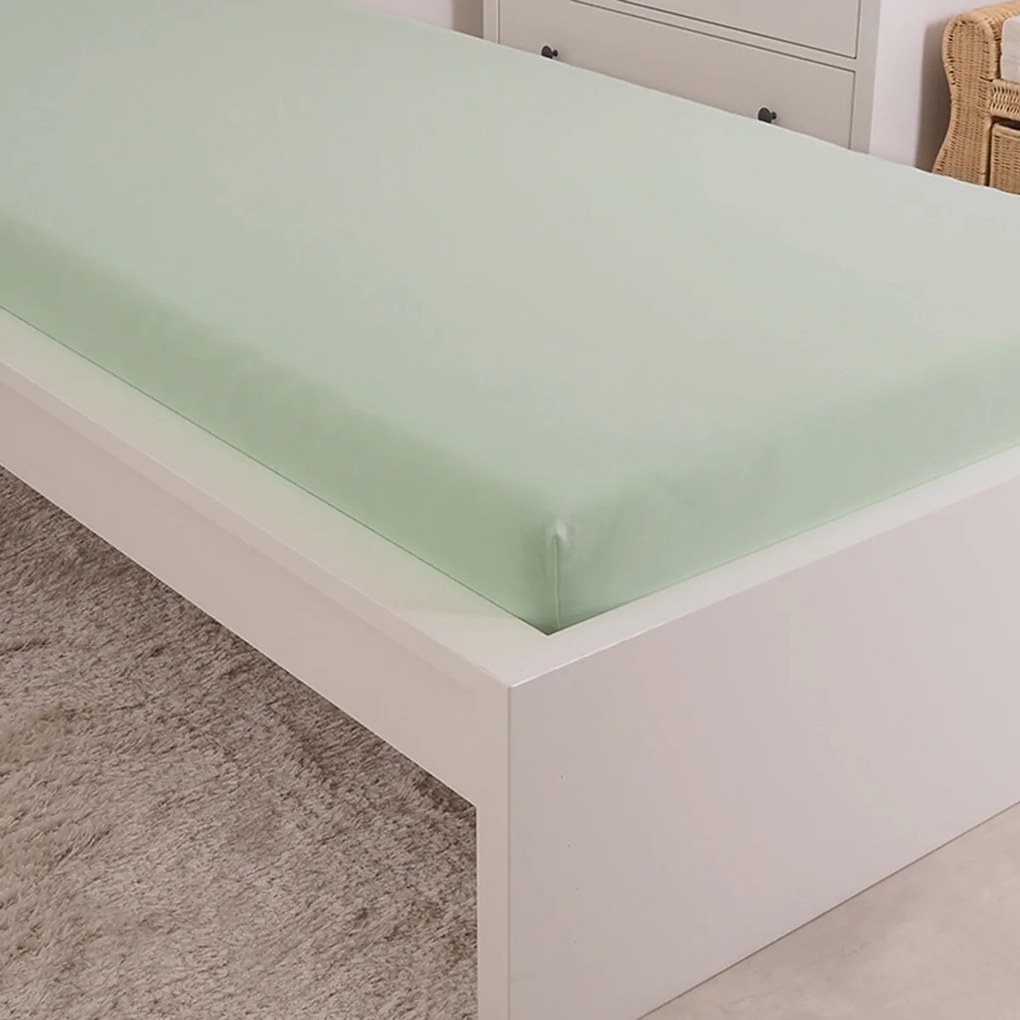 4Home jersey prestieradlo Mako zelená, 90 x 200 cm