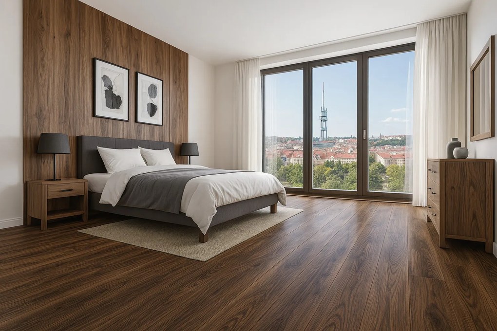 Beaulieu International Group, PVC podlaha - lino Livitex 2624, na mieru, šíře 3m,4m,5m, hnedá, filc, chodba / predsieň