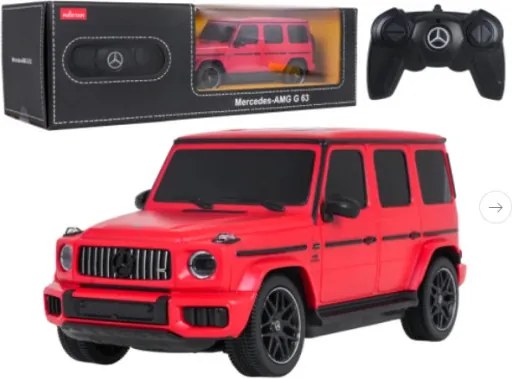 Model auta Mercedes-AMG G63 1:24 RASTAR na ovládanie červené