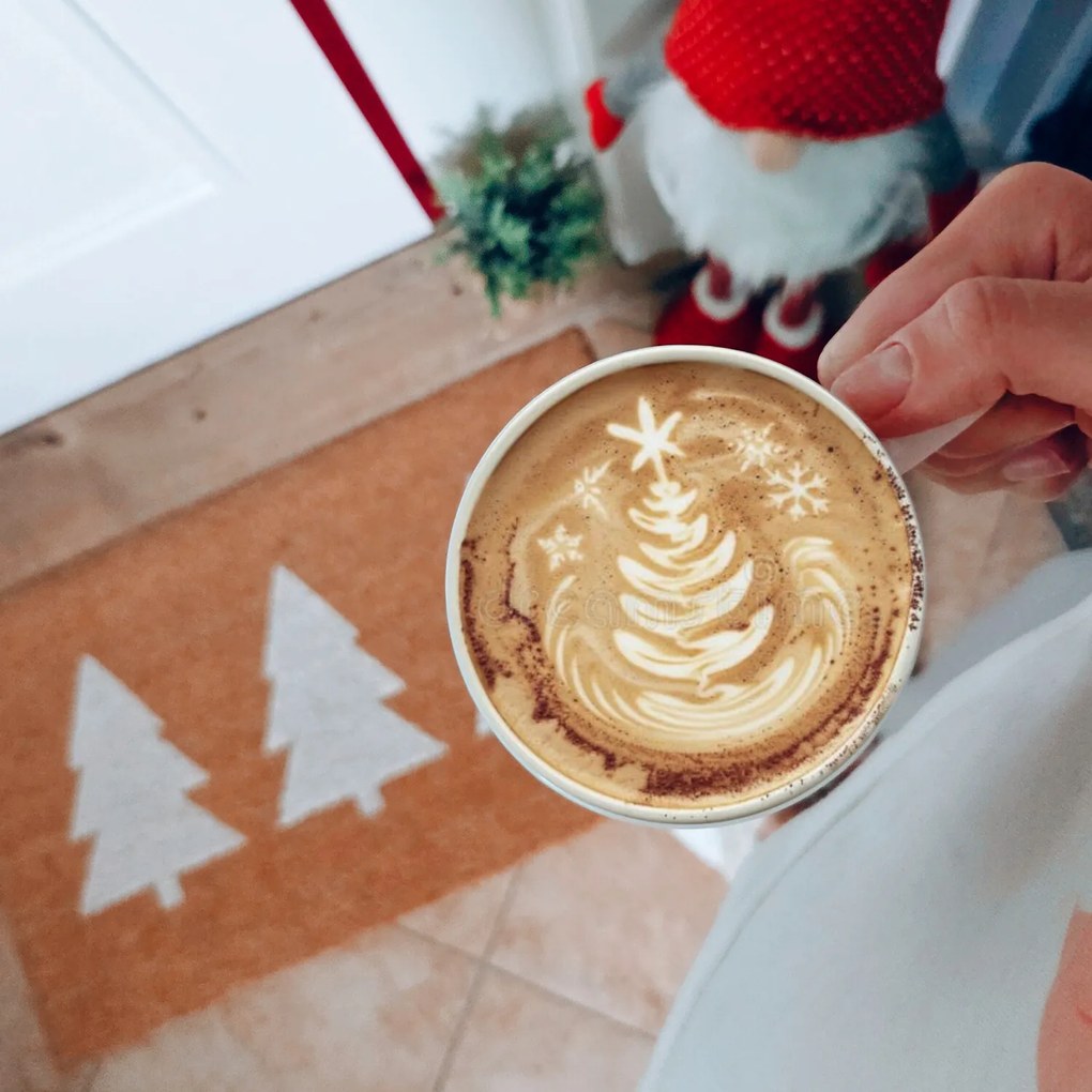 DOPREDAJ: 45x75 cm Rohožka 3 stromy bílá 105670 - na ven i na doma, 45x75, hnedá, chodba / predsieň, Hanse Home