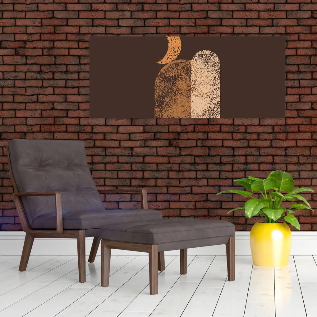 Obraz - Oranžové oblúky N⁰2 (120x50 cm)