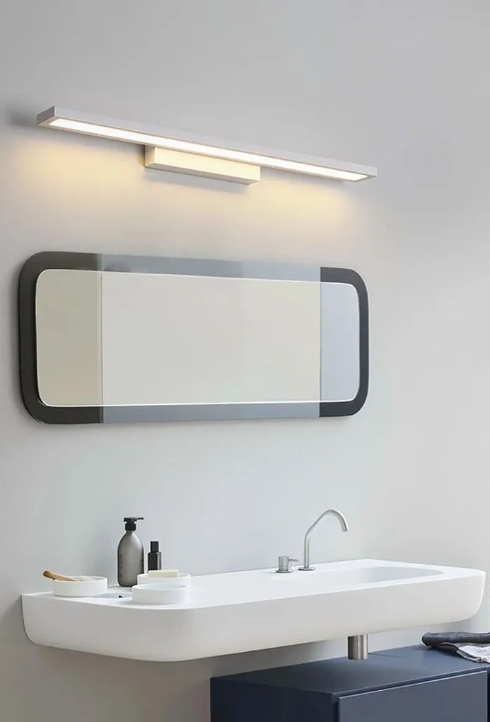 Toolight Toolight, LED kúpeľňové svietidlo nad zrkadlo 40cm APP839-1W, chrómová, OSW-06689