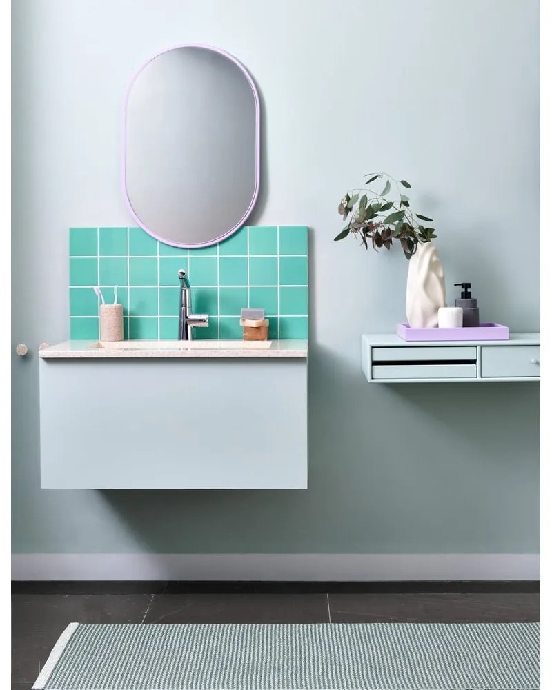 Svetlozelený vnútorný a vonkajší behúň 60x250 cm Mono Sage Army – Pappelina