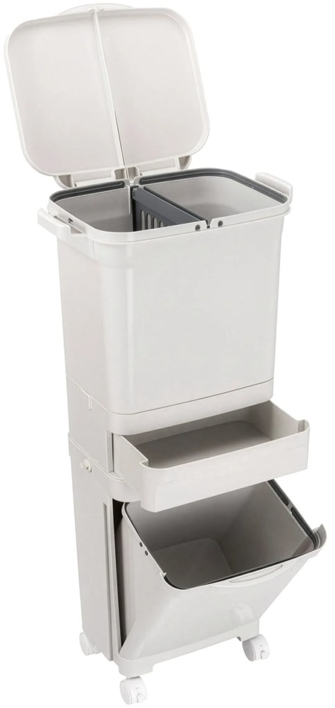 Odpadkový kôš NARDAN 42 L sivý