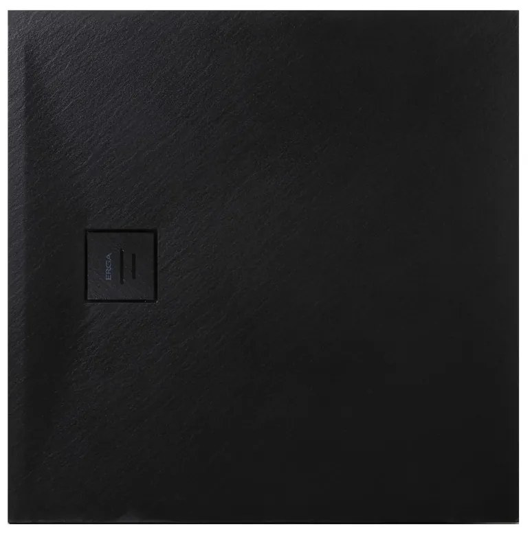 Erga Hyper, SMC sprchová vanička 90x70x2,6 cm + sifón, čierna matná, ERG-V06-SMC-7090S-BK
