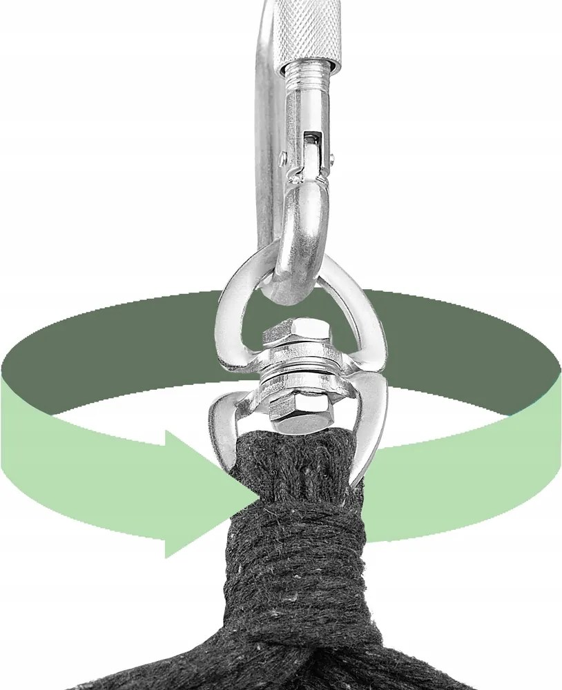 Závěsné houpací křeslo Alex krémové