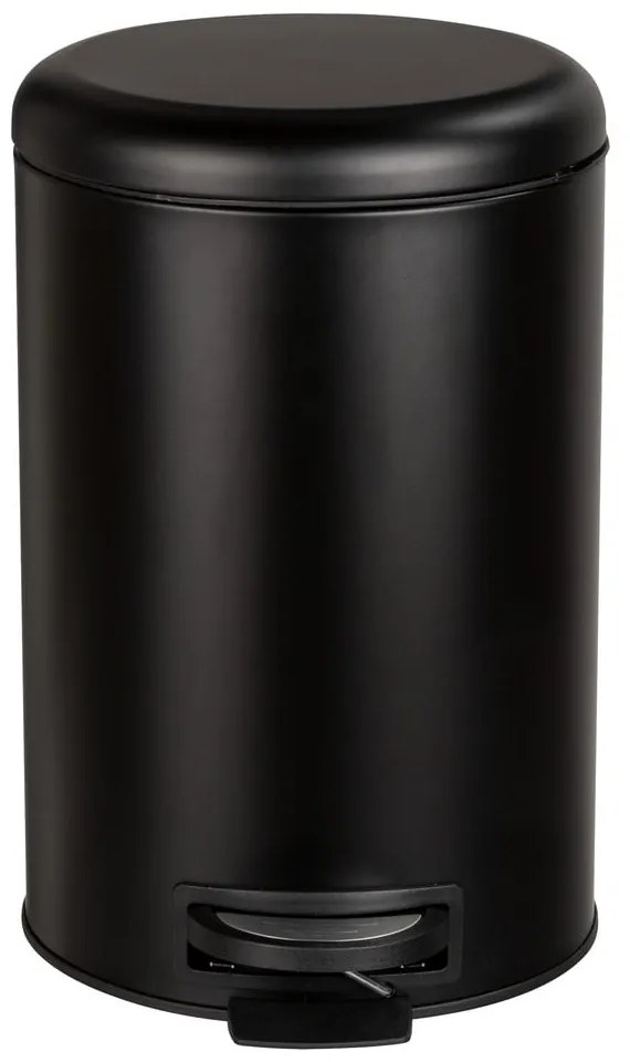 Čierny odpadkový kôš Wenko Leman Easy Close, 20 l