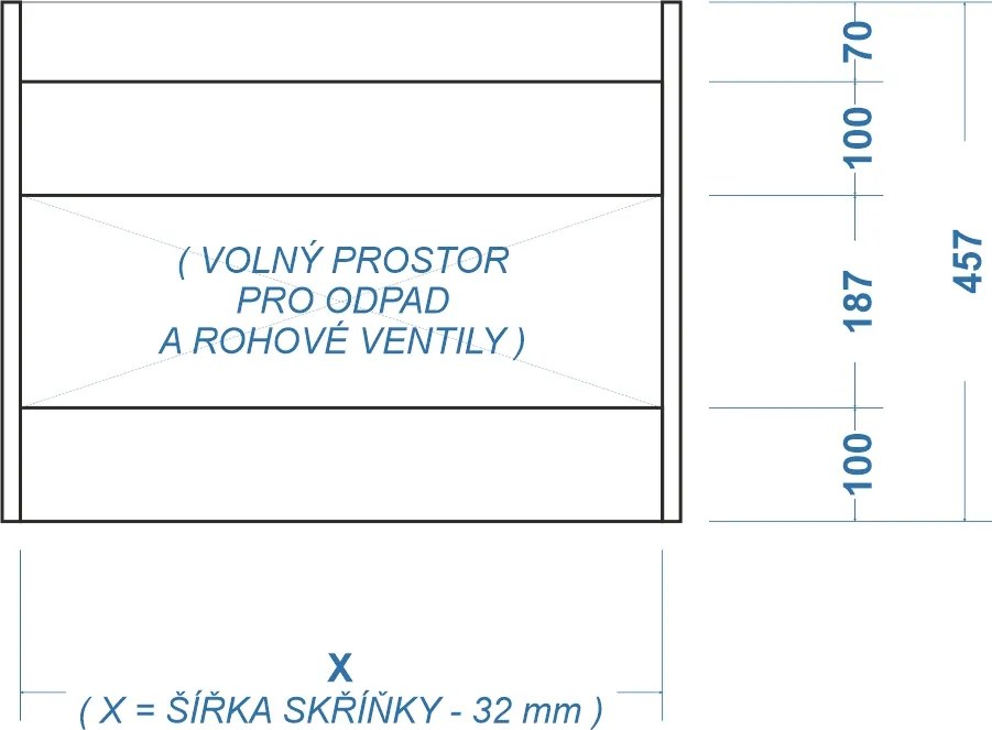 Comodo Kúpeľňová skrinka s keramickým umývadlom Sorno OW 60