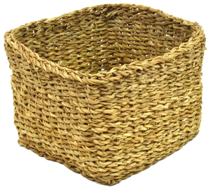 Úložný kôš hranatý z morskej trávy Rozmery (cm): 23x23, v. 18