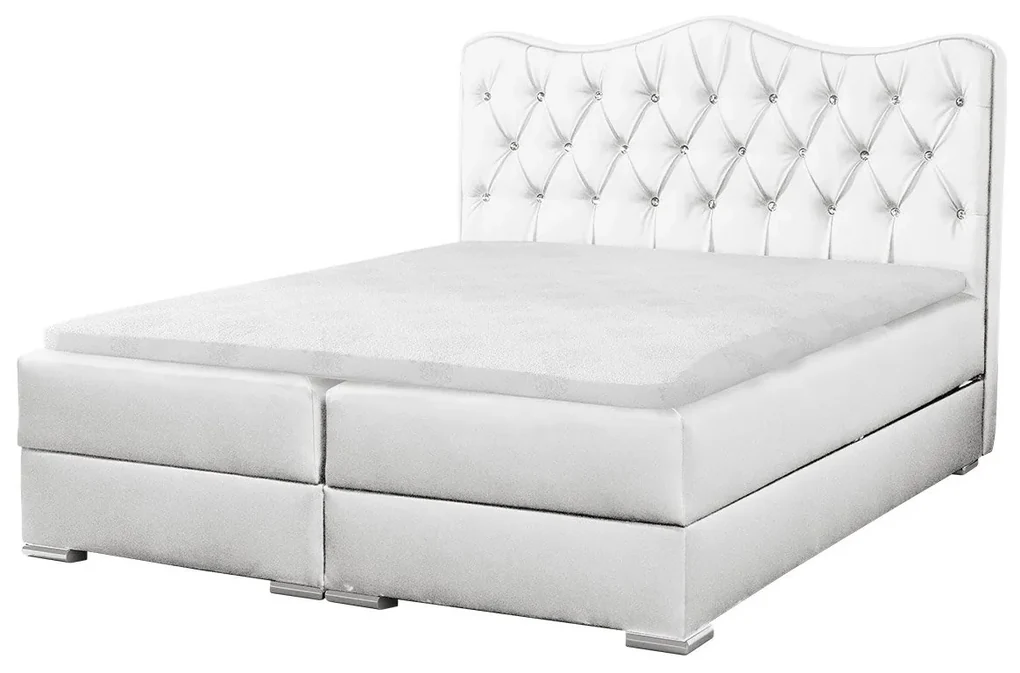 Posteľ kontinentálna Medrins, Rozmer postele: 120x200, Dostupné poťahy: ekokoža Soft 011