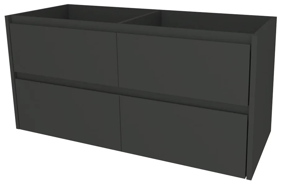 Mereo, Mereo Opto, kúpeľňová skrinka 121 cm, Multidecor, Šedá antracit, MER-CN993SSEAN