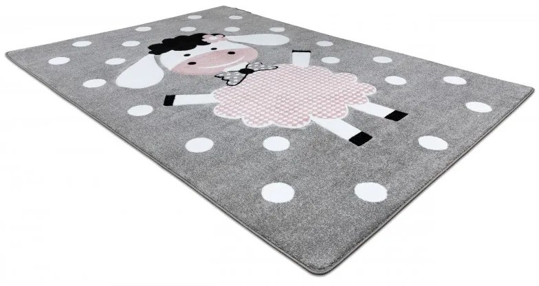Detský kusový koberec Petit Dolly sheep grey, 180x270, ružová, detská izba, Dywany Łuszczów