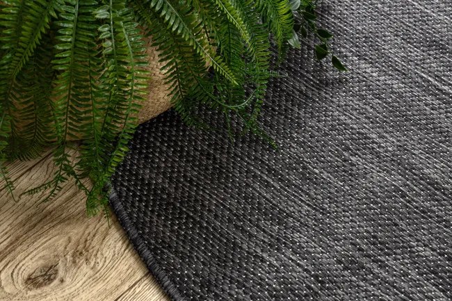 Koberec SIZAL SION A5165A čierny kruh