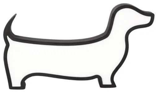 LED Detská stolná lampa DOG LED/12W/230V čierna