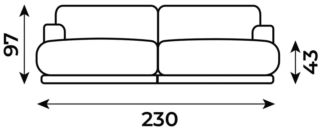PROXIMA.store - 3-sedačková pohovka plocha spania 138x195 - LATTE SKUPINA LÁTOK: Skupina 2