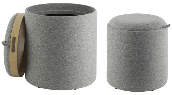 Eglo 424022 - SADA 2x Taburet MASHIKE pr. 34,5/39 cm šedá