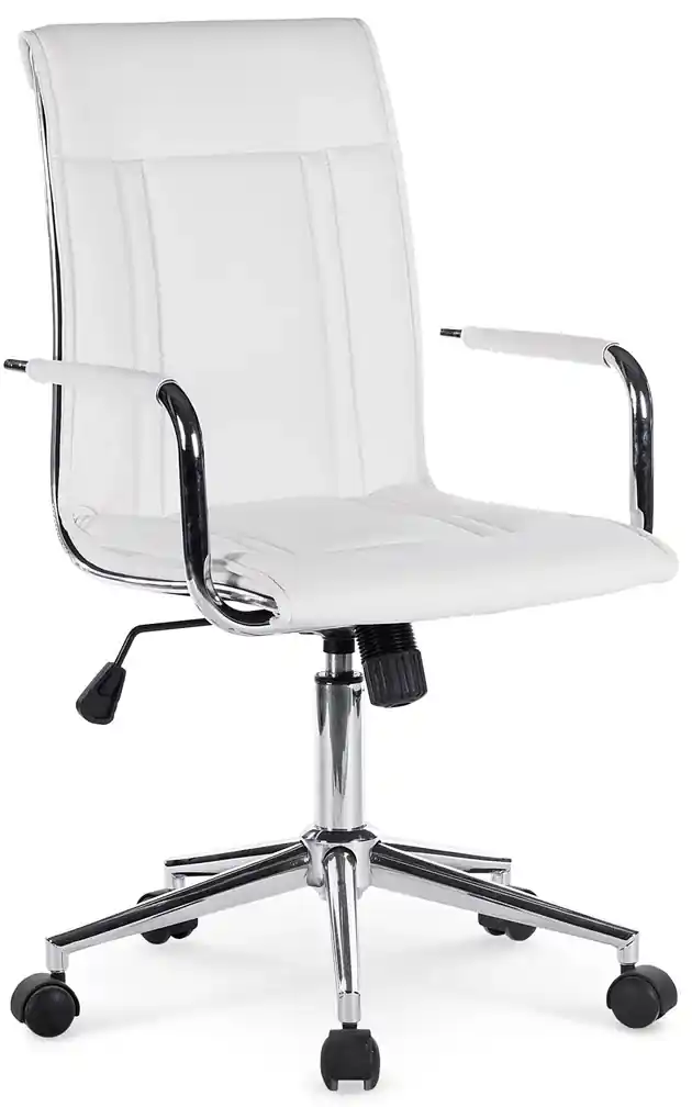 Kancelárska stolička s podrúčkami Porto 2 - biela | BIANO