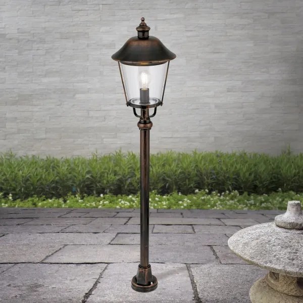 Orion AL 11K/360.44 - Vonkajšia lampa KENZO 1xE27/100W/230V IP44 bronz/patina