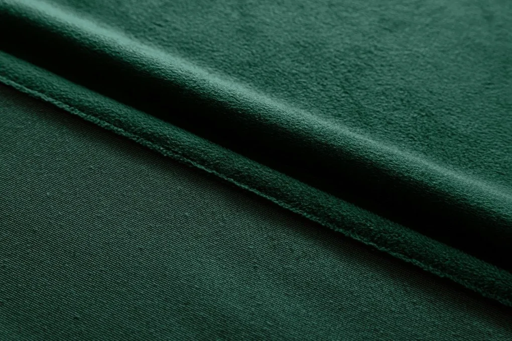 Tmavě zelený zatemňovací závěs VELVET 140x250 cm Zavesenie: Kovové krúžky