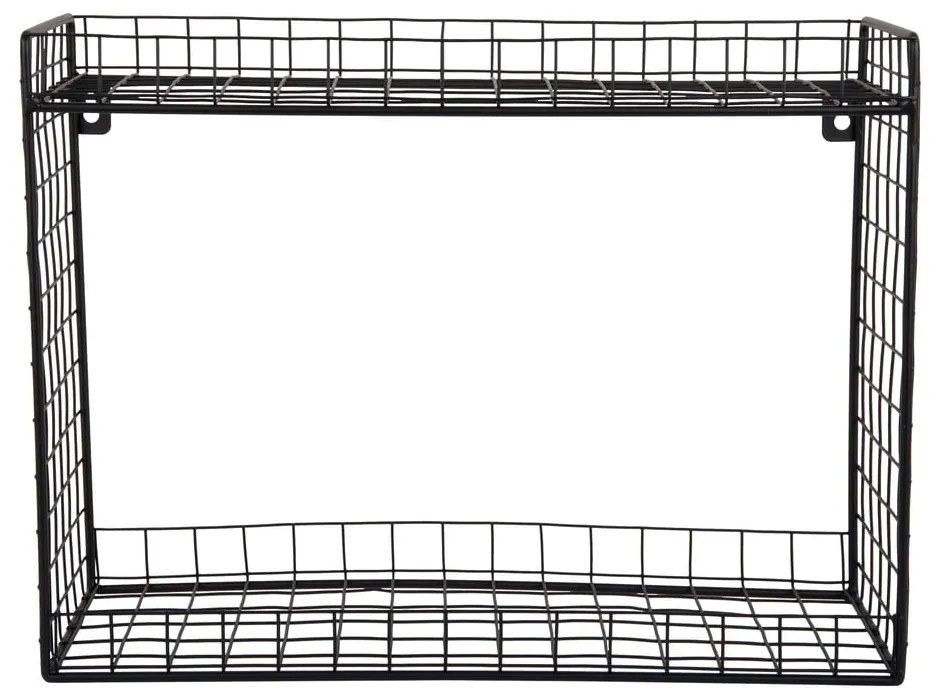 Čierna poschodová oceľová polica 40 cm Reja – PT LIVING