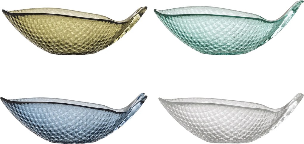 Bloomingville Sklenená mištička Yuta Multi Glass 120 ml – set 4 ks