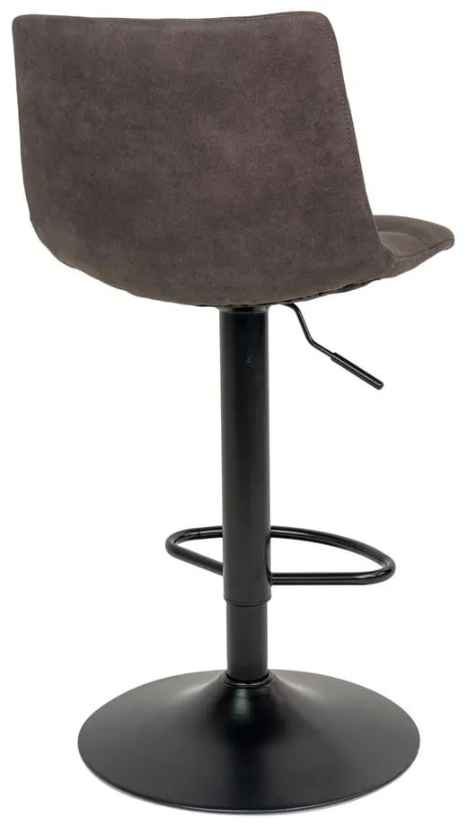 Tmavosivé čalúnené barové stoličky v súprave s nastaviteľnou výškou 2 ks (výška sedadla 63 cm) Middelfart – House Nordic