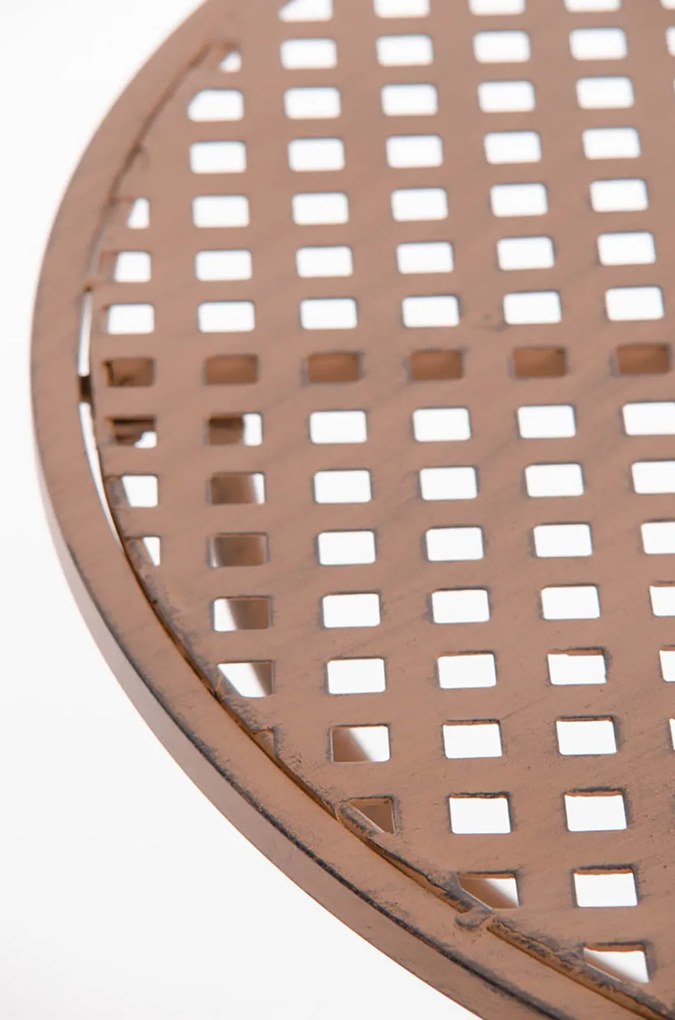 Kovový stôl GS13436802 - Hnedá antik