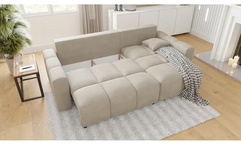 Béžová rohová pohovka (variabilná) Luki – Ropez