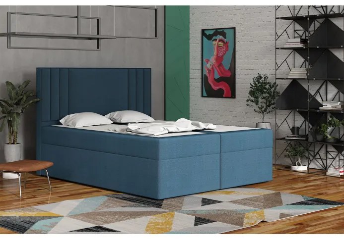 Americká posteľ 120x200 CARA - modrá 5