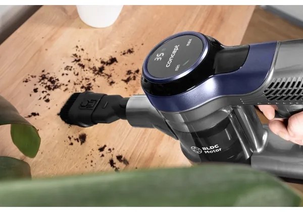 Concept VP6040 -Tyčový ručný vysávač 2v1 ICONIC ANIMAL 200W/22,2V 2200 mAh modrá