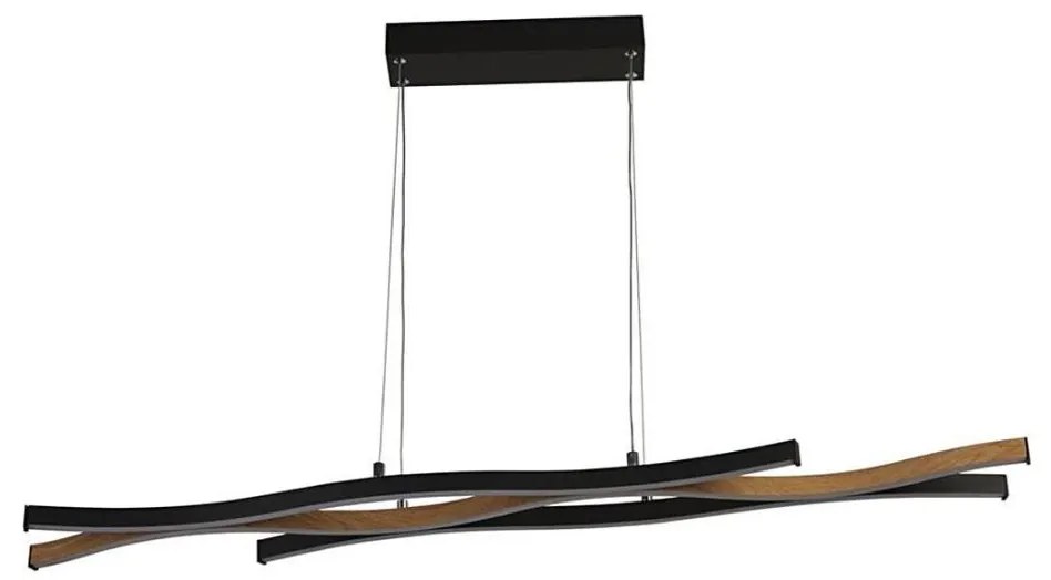 Searchlight 32104-1BK - LED luster na lanku BLOOM LED/38W/230V 2300/3000/4000K