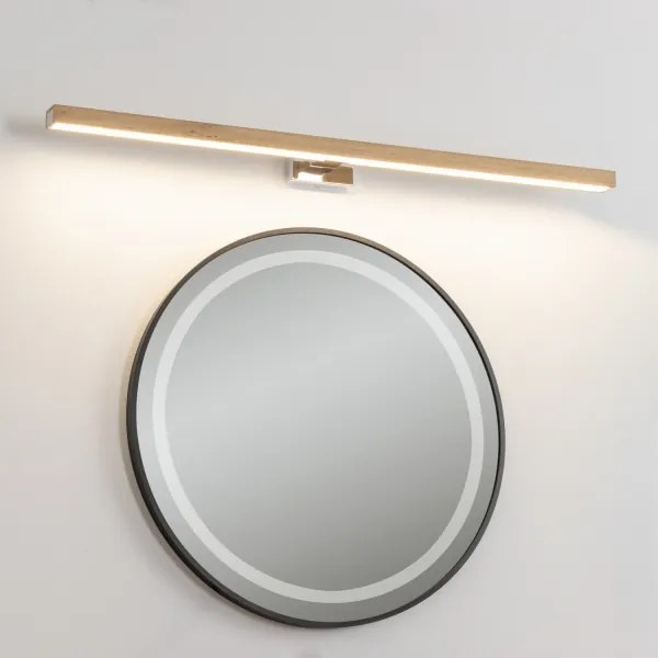 Brilagi-LED Kúpeľňové osvetlenie zrkadla WOODY MIRROR LED/15W/230V IP44 dub/chróm
