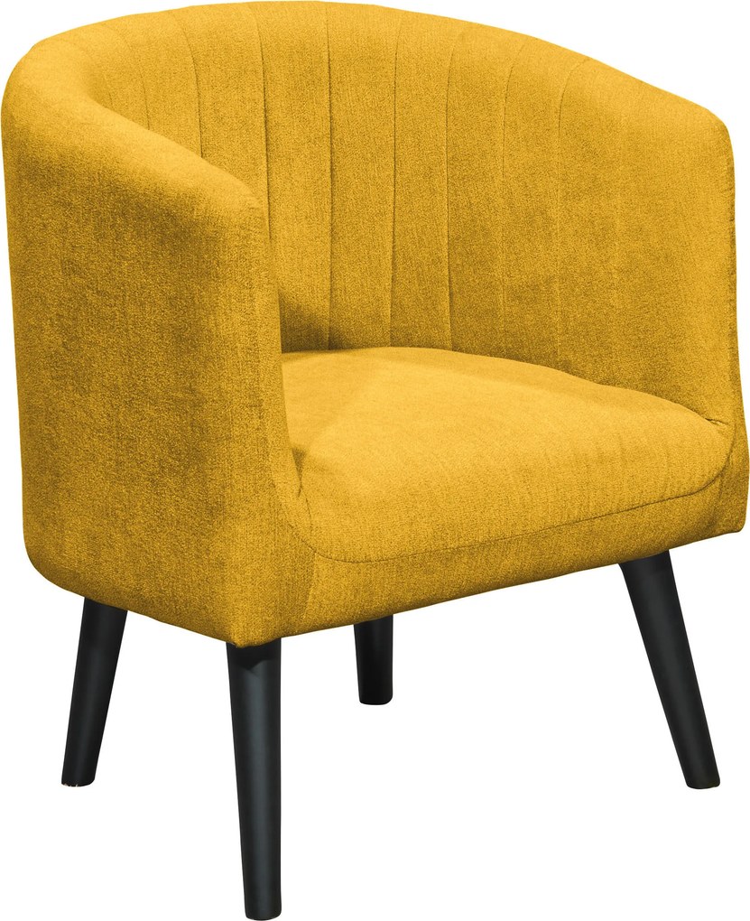 XXXLutz KOKTAILOVÉ KRESLO, textil, žltá Livetastic - Kreslá - 002220052506