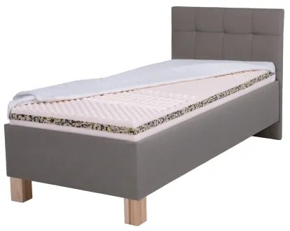 Čalúnená posteľ MARIA ONE 90x200 cm s matracom a úložným priestorom taupe