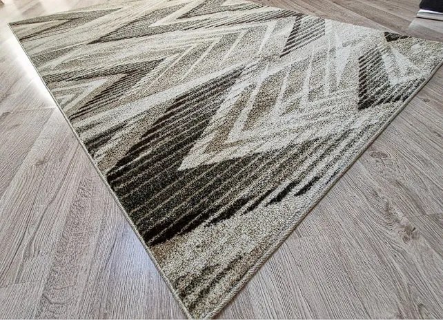HU Béžovo-hnedý abstraktný koberec Rio 519-Beige-Cream Rozmer: 200x290 cm