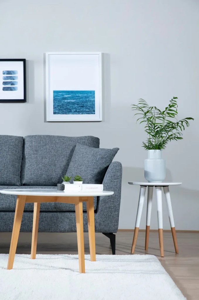 Rohová sedací souprava Tempo 300 cm tmavě šedá levá