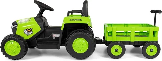 Elektrický traktor s prívesom Rolly zelený