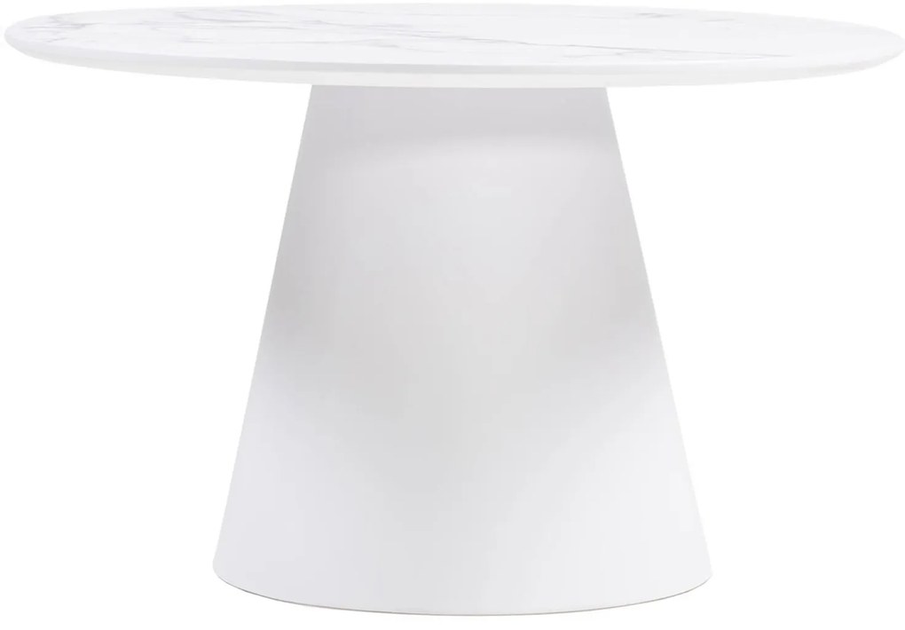 Konferenční stolek Margos 66 cm bílý/mramor II