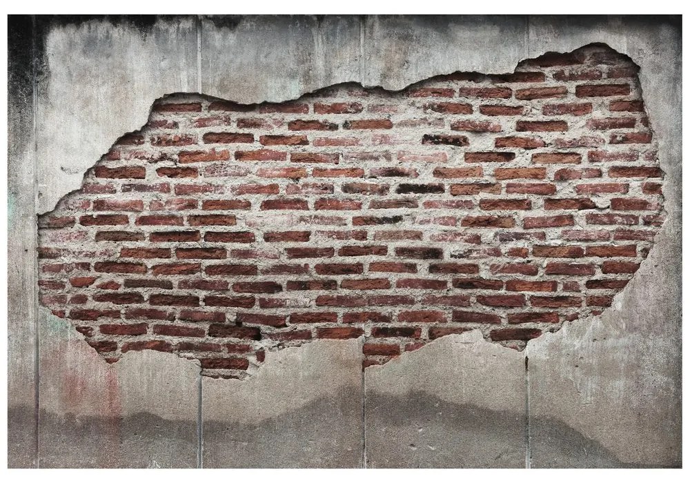 Samolepiaca fototapeta pouličná tehlová stena