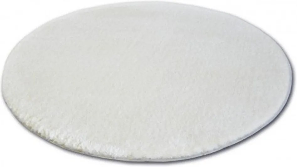 Luxusný kusový koberec Shaggy Azra smetanový kruh, Velikosti 60x60cm