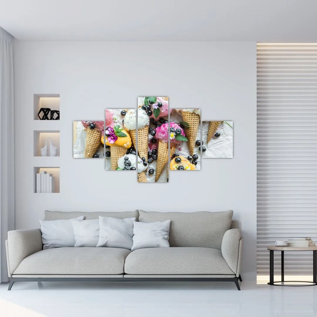 Obraz so zmrzlinami (125x70 cm), 40 ďalších rozmerov