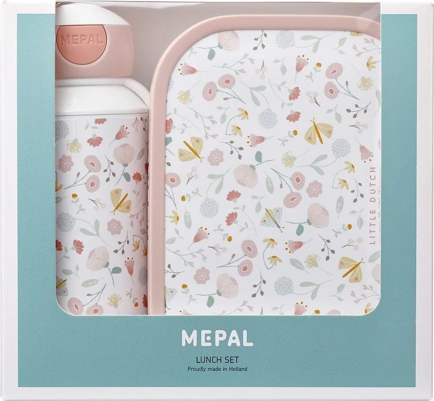 Detský desiatový box s fliaš Flowers &amp; butterflies – Mepal
