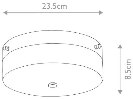 Elstead TAMAR-F-M-PG-LED Kúpeľňové stropné svietidlo TAMAR 1xGX53/5,7W/230V IP44