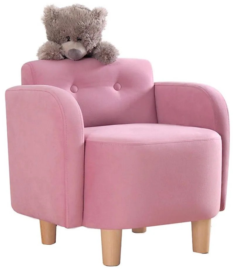 Detské kreslo DORY ružové