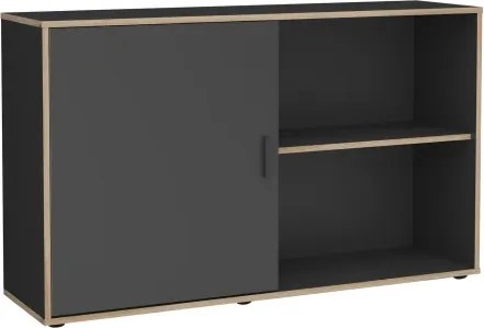 Skrinka s posuvnými dverami Elias, antracit/dub sonoma%