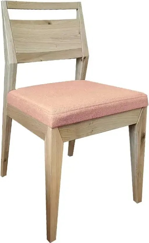 Moderná jedálenská stolička z masívu s textilným sedákom, 43x54x90 cm Urban 07